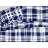 Argos Home check bedding set blue white single (British brand)