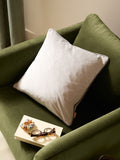Furn Dove/Charcoal Meridian Velvet 45 x 45cm Cushion Cover
