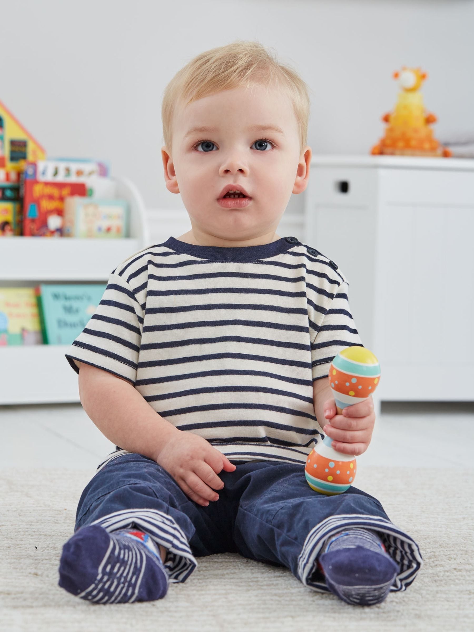 JoJo Maman Bébé pastell maracas 2-pakning 14,5 cm - Britisk produkt