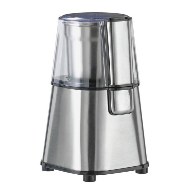 Cookworks coffee and herb grinder stainless steel, imported from the UK
