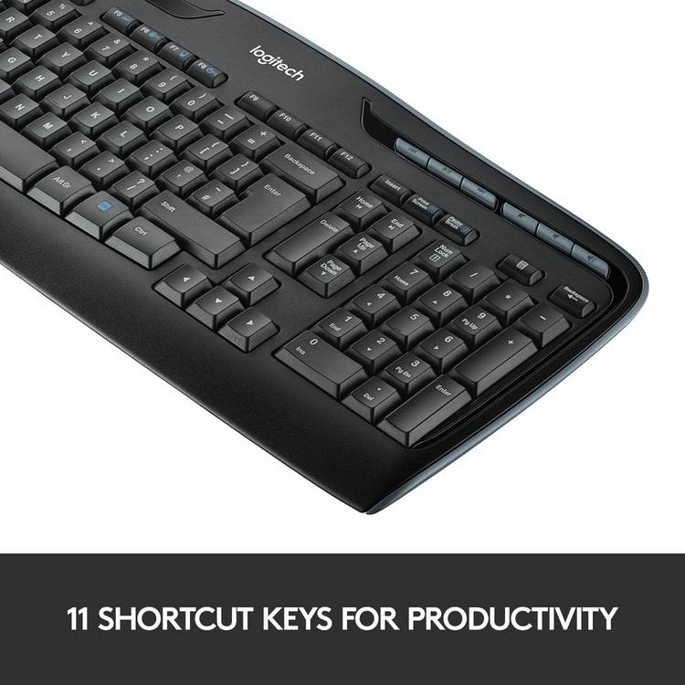 Logitech MK330 wireless keyboard and mouse set, UK version