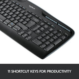 Logitech MK330 wireless keyboard and mouse set, UK version
