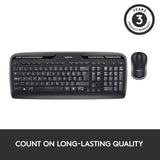 Logitech MK330 wireless keyboard and mouse set, UK version