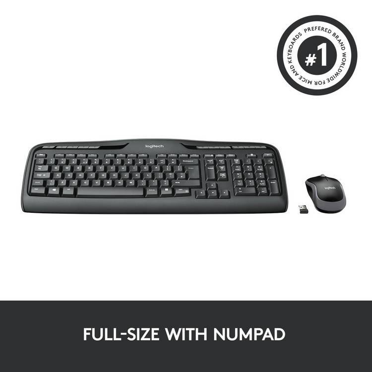 Logitech MK330 wireless keyboard and mouse set, UK version