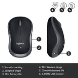 Logitech MK330 wireless keyboard and mouse set, UK version