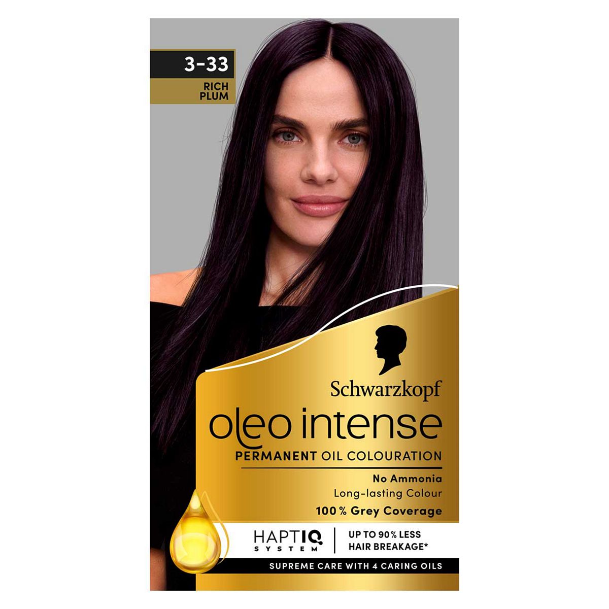 Schwarzkopf Oleo Intense Permanent Oil Colour 3-33 Rich Plum Hair Dye GOODS Boots   