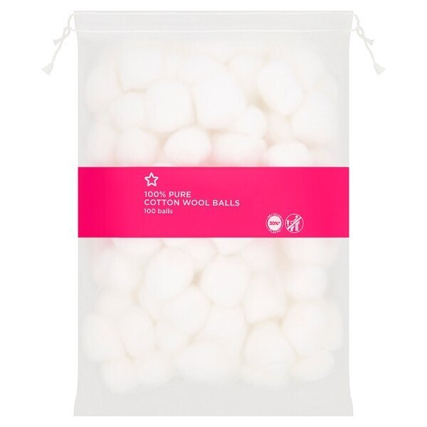 Superdrug Cotton Wool Balls x100 GOODS Superdrug   