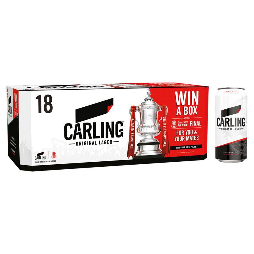 Carling Lager 18 Pack Beer & Cider ASDA   