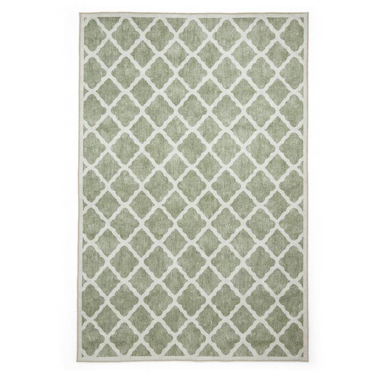 Think Rugs flatweave rug coral green 76x150cm, imported from the UK