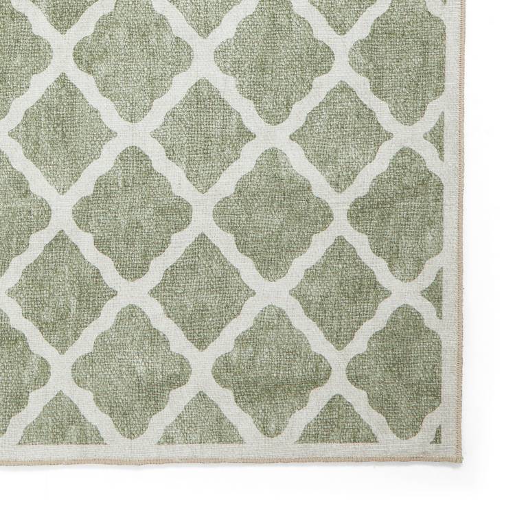 Think Rugs flatweave rug coral green 76x150cm, imported from the UK