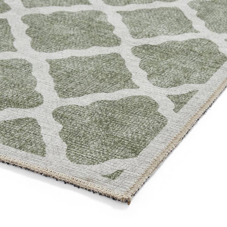 Think Rugs flatweave rug coral green 76x150cm, imported from the UK