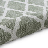 Think Rugs flatweave rug coral green 76x150cm, imported from the UK