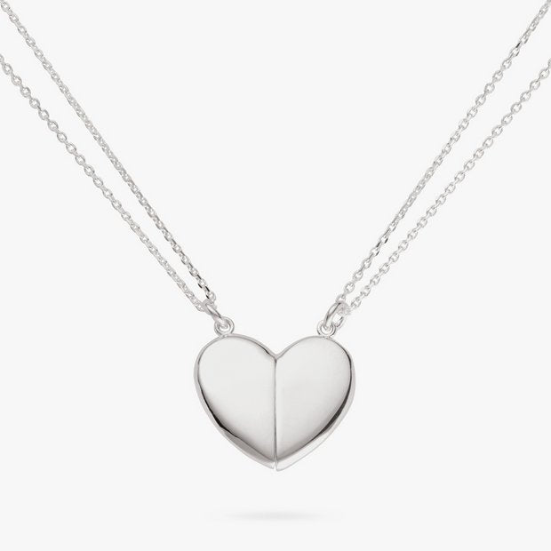 Revere split heart magnetic pendant necklace 46cm, imported from the UK