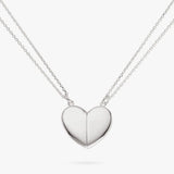 Revere split heart magnetic pendant necklace 46cm, imported from the UK