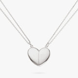Revere split heart magnetic pendant necklace 46cm, imported from the UK