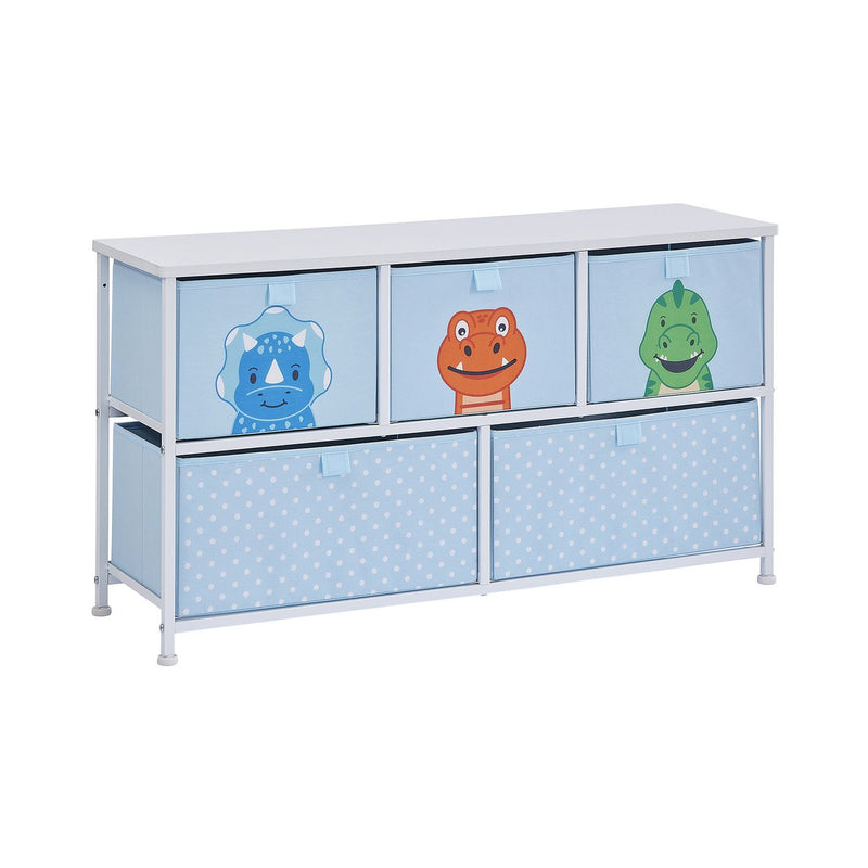 Liberty House Toys dinosaur storage unit blue, imported from the UK