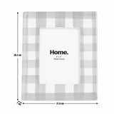 Argos Home blue gingham ceramic picture frame 5x7 inches, UK version