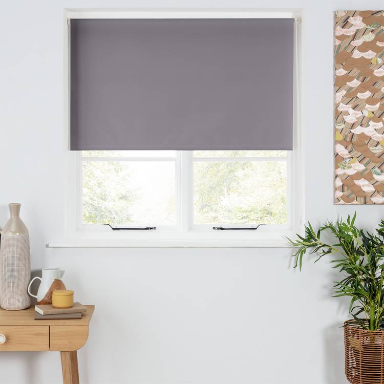 Argos Home blackout roller blind slate grey 60cm - British product