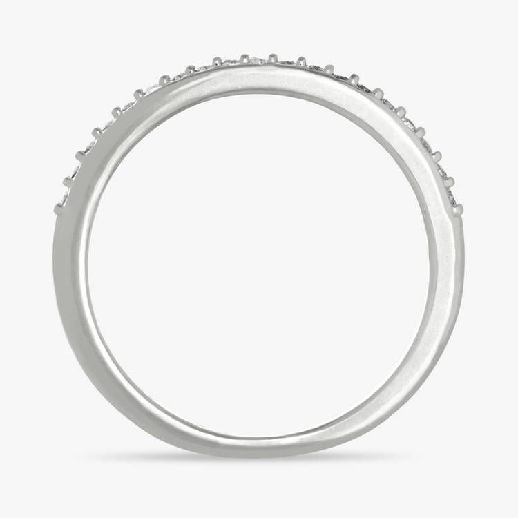 Revere sterling silver half eternity band ring medium, UK version