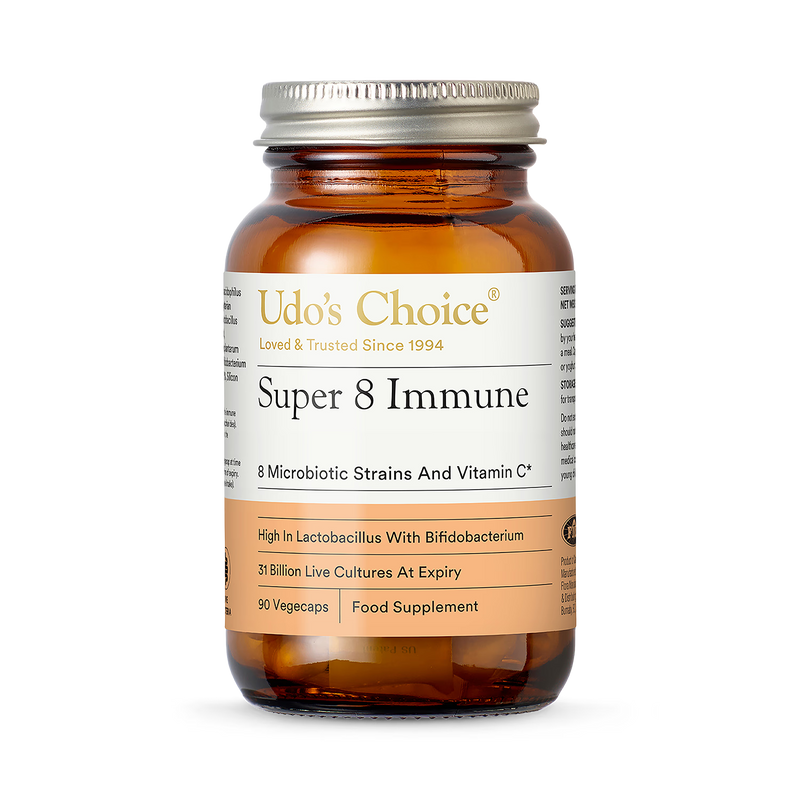 Udo's Choice Super 8 Immune probiotic 90 capsules, UK version