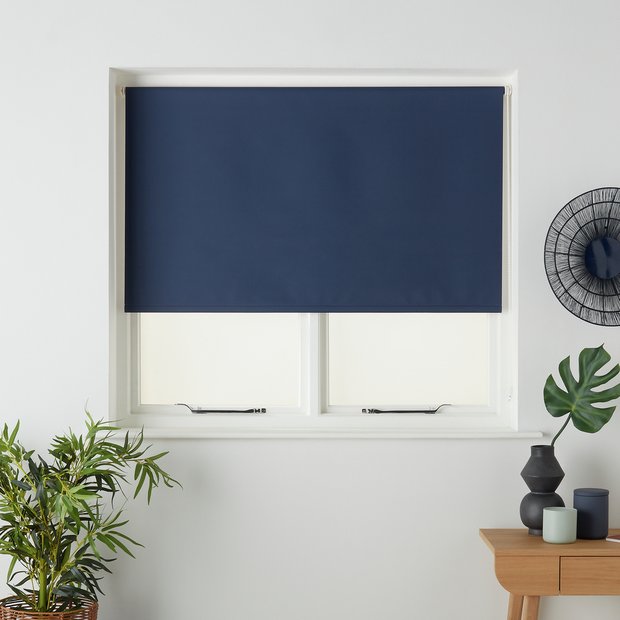 Argos Home blackout roller blind indigo 60cm, UK version