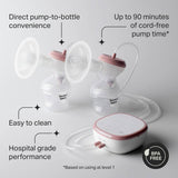 Tommee Tippee double electric breast pump with bottles, imported from the UK