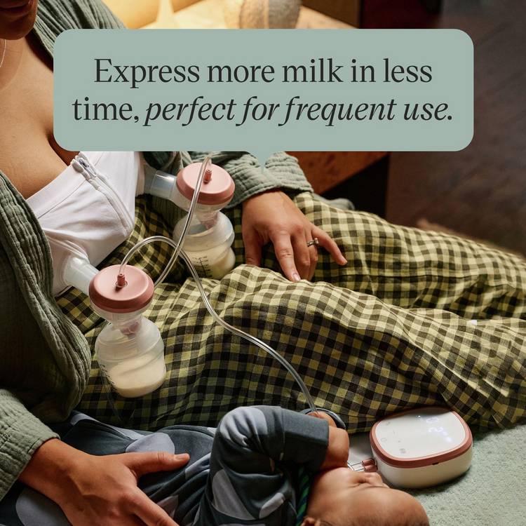 Tommee Tippee double electric breast pump with bottles, imported from the UK