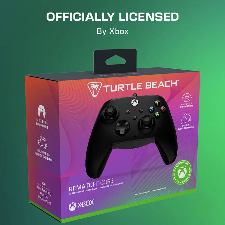 Turtle Beach Rematch Core wired Xbox controller, imported from the UK