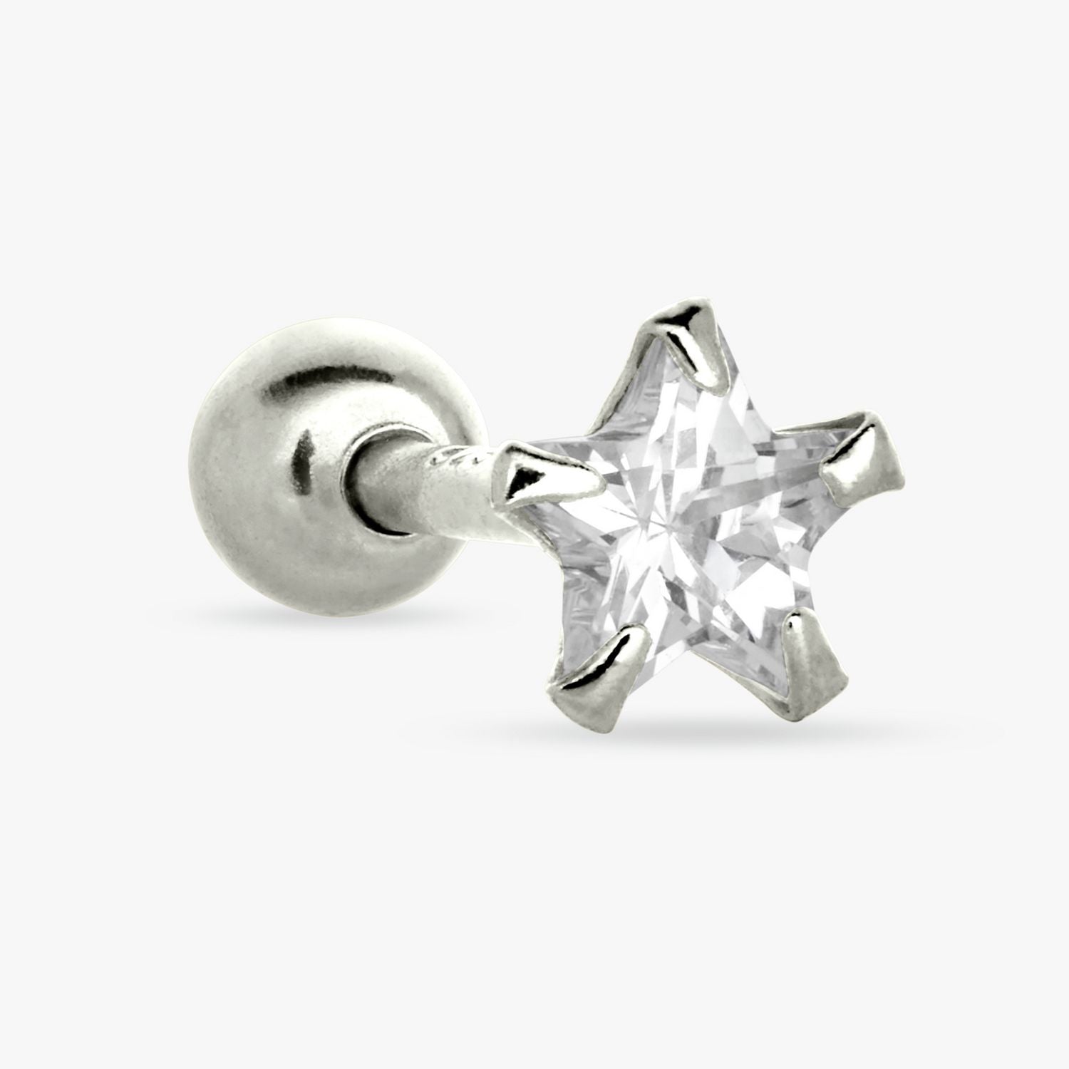 Revere star stud earring with cubic zirconia (British brand)