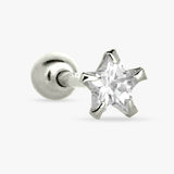 Revere star stud earring with cubic zirconia (British brand)