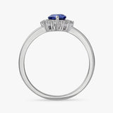 Revere sapphire cluster ring large, imported from the UK