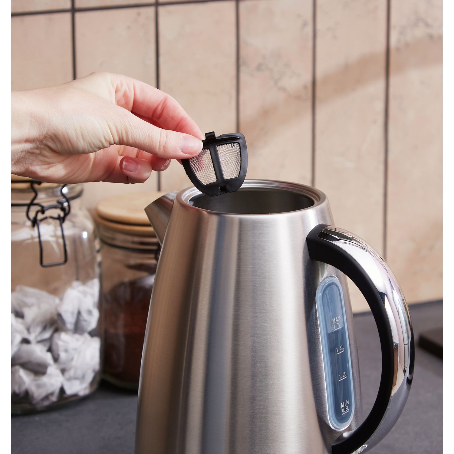 Morphy Richards Mexborough jug kettle black 1.7L - British product