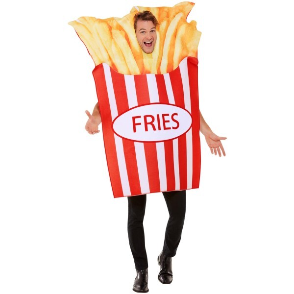 Smiffys fries costume red white, UK version