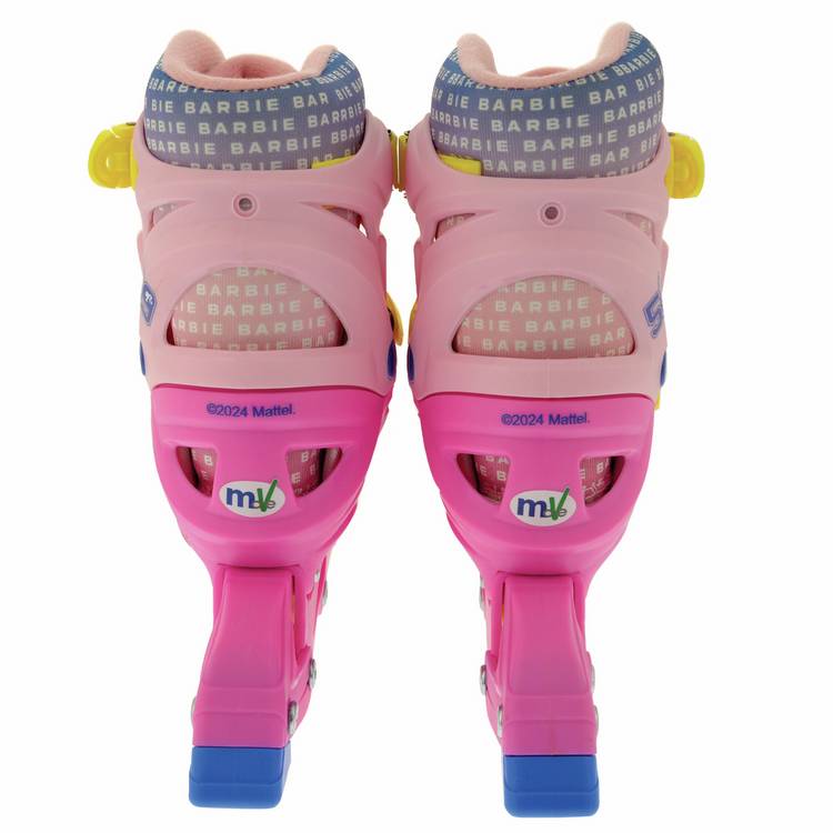 Barbie pink adjustable inline skates, UK version