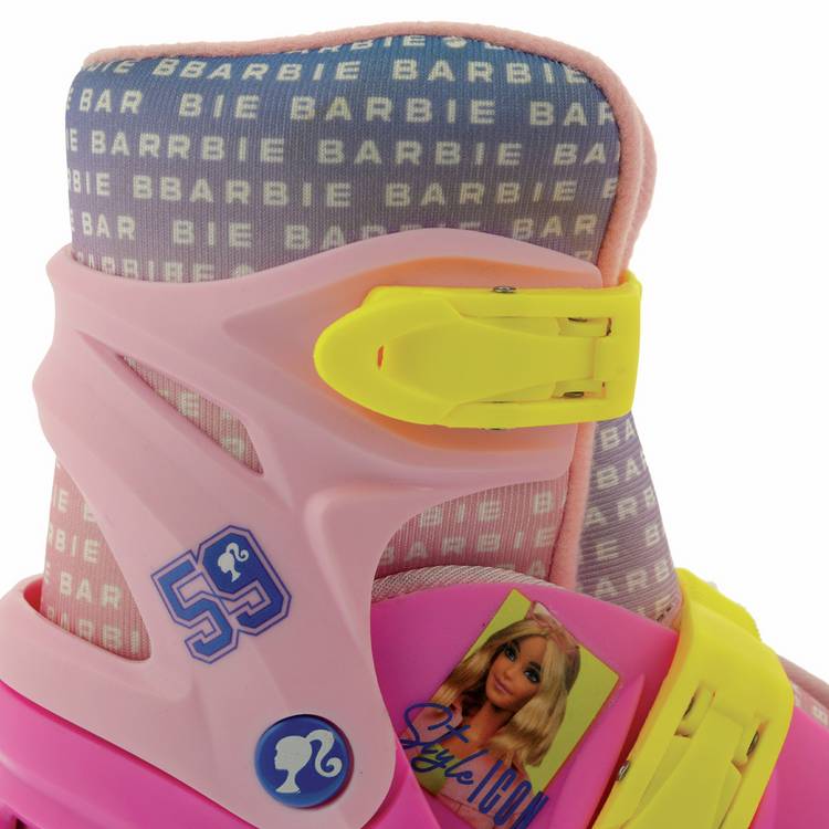 Barbie pink adjustable inline skates, UK version