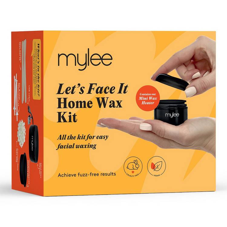 Mylee Let's Face It home wax kit, imported from the UK
