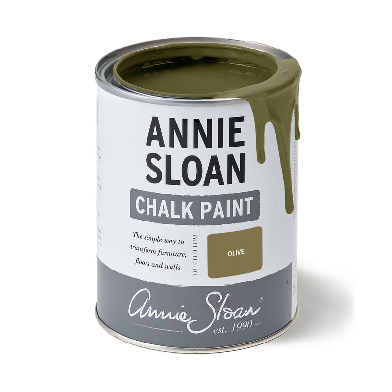 Annie Sloan chalk paint Olive 1L for furniture (British brand)