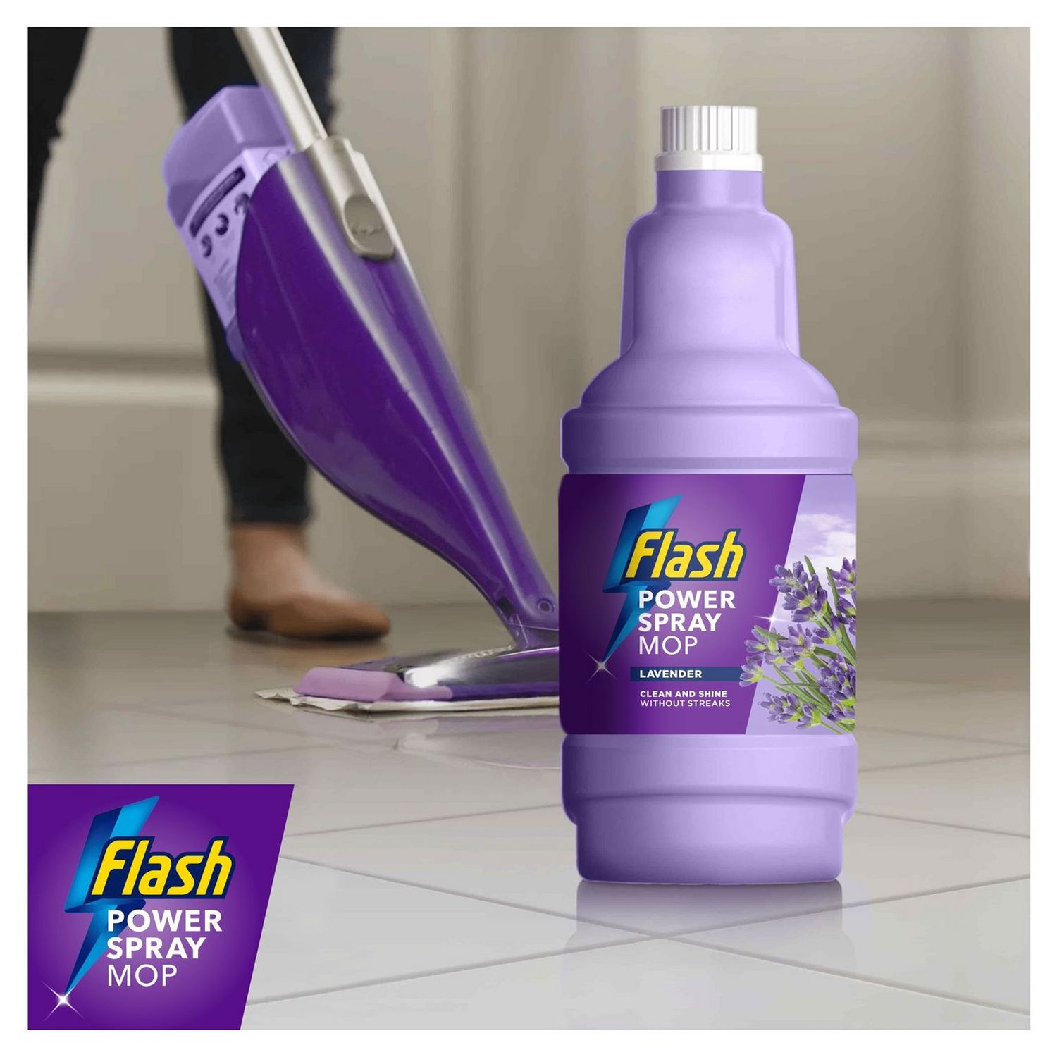 Flash floor cleaner refill Lavender 1.25 Litre (British brand)