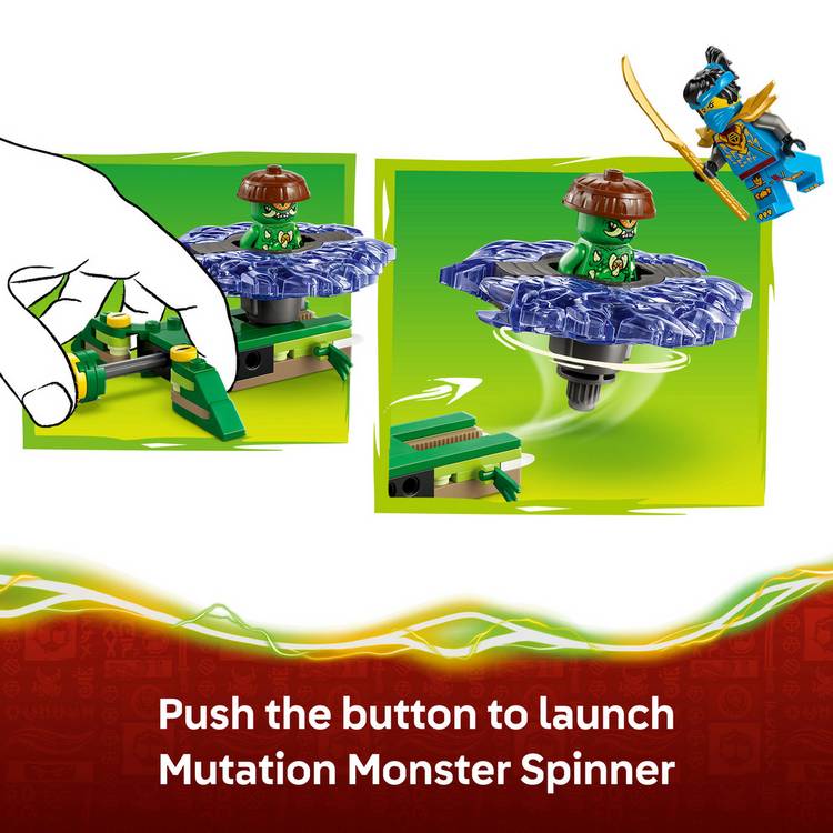 LEGO NINJAGO Nya vs Mutation Monster spinner toy - British product