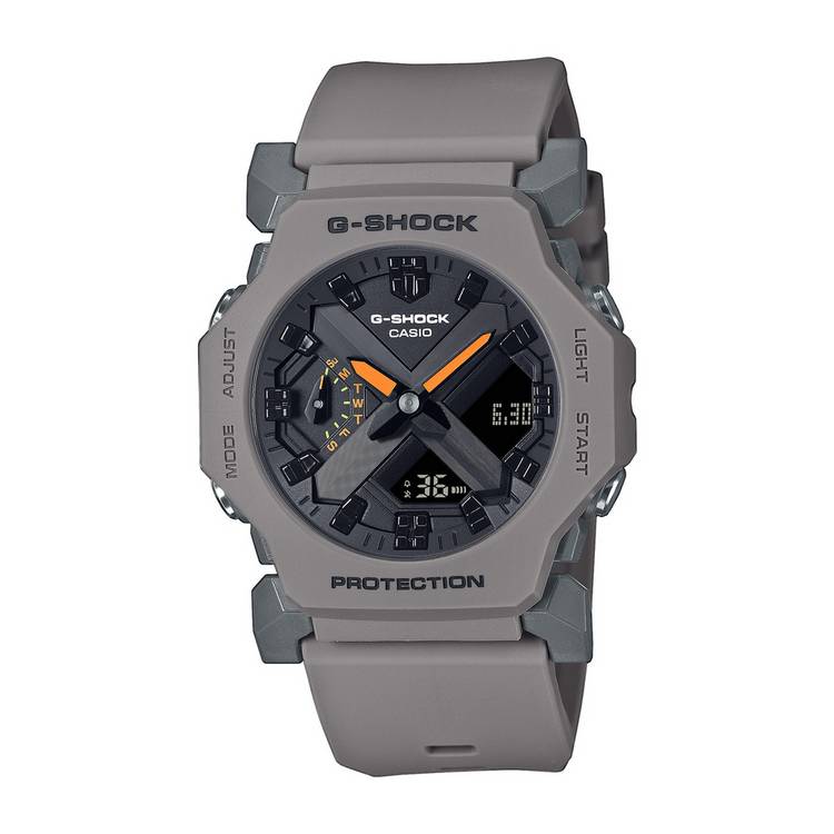 Casio G-Shock watch black dial grey strap, imported from the UK