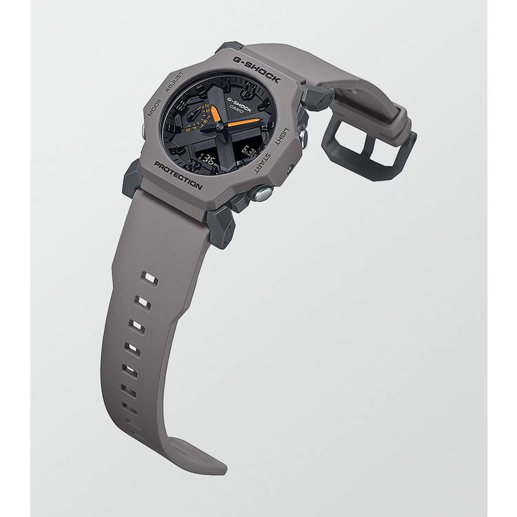 Casio G-Shock watch black dial grey strap, imported from the UK