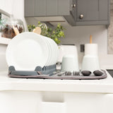 Addis 2 in 1 microfibre drying mat with plate rack (British brand)