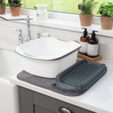 Addis 2 in 1 microfibre drying mat with plate rack (British brand)