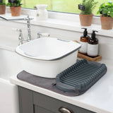 Addis 2 in 1 microfibre drying mat with plate rack (British brand)