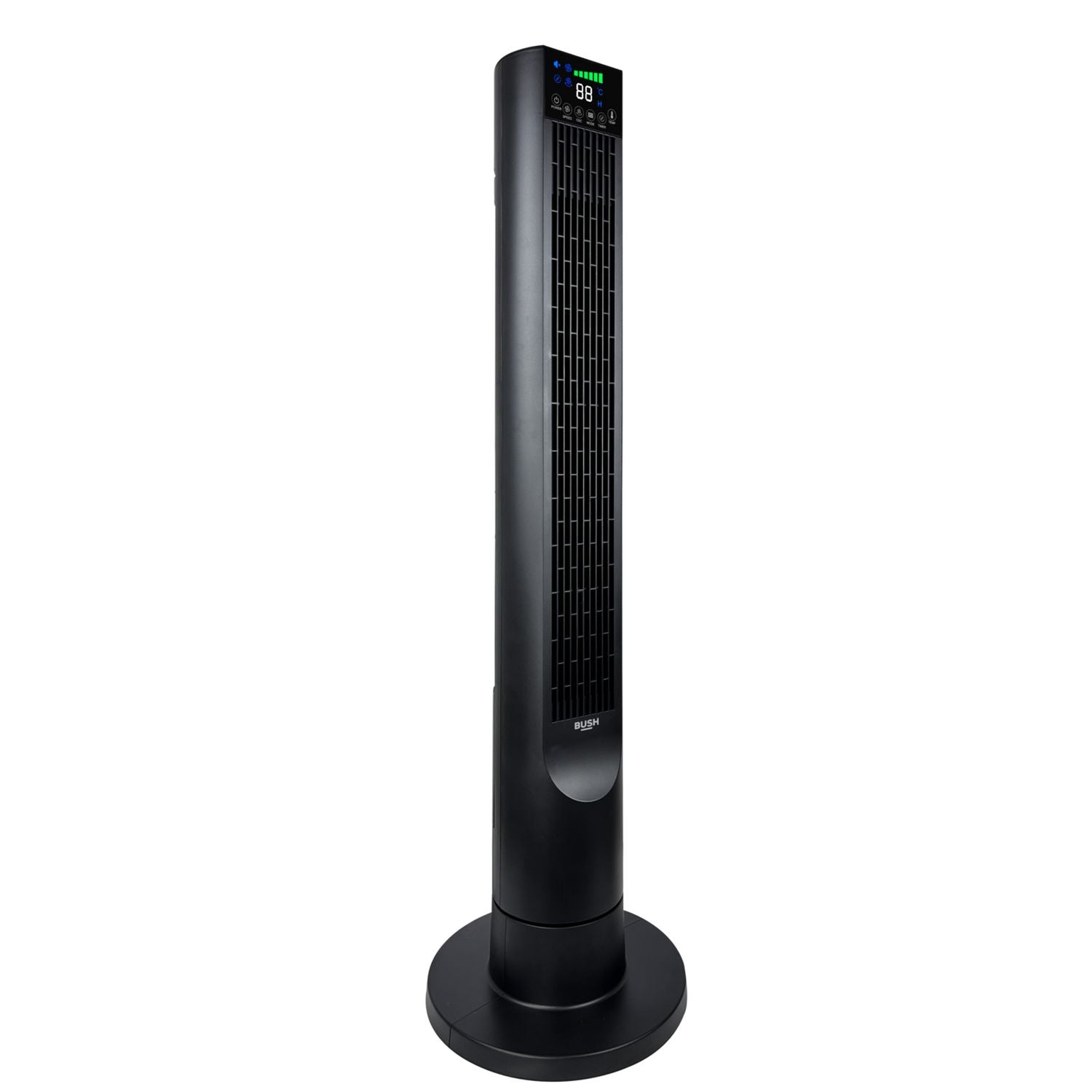 Bush digital screen tower fan black, imported from the UK