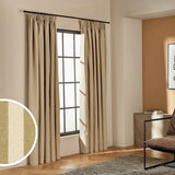 Habitat olive stripe blackout curtains 117x183cm, UK version