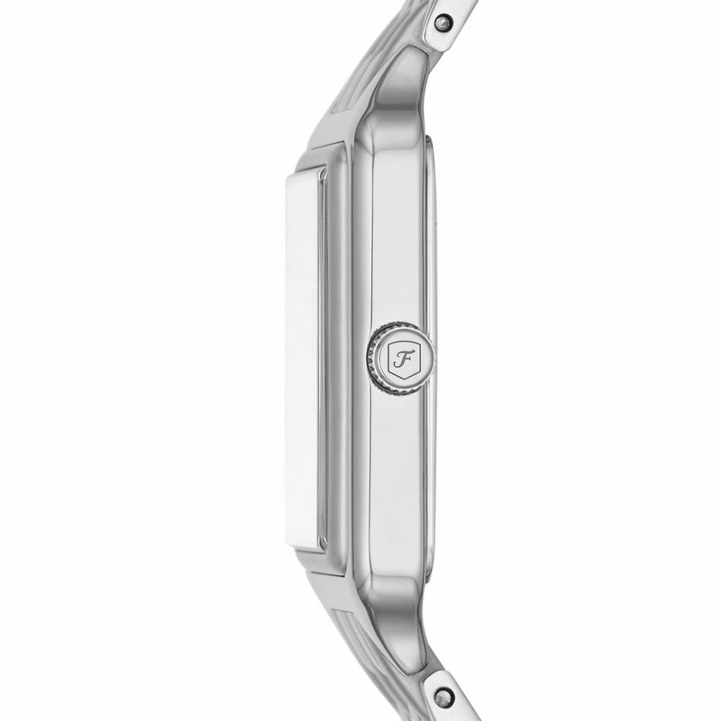 Fossil Raquel watch with silver dial and steel bracelet, imported from the UK