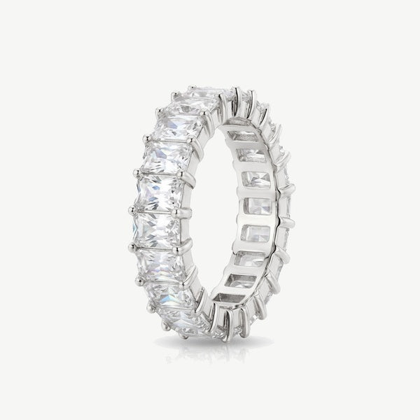 MUCHV stacking ring with cubic zirconia stones, imported from the UK
