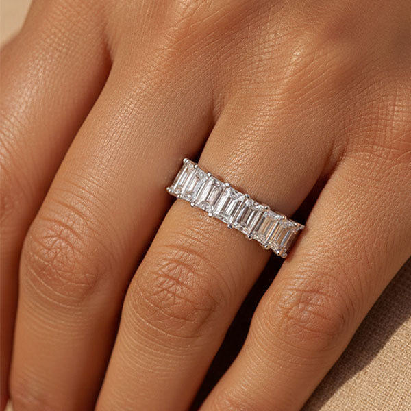MUCHV stacking ring with cubic zirconia stones, imported from the UK
