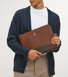 Aspinal Of London Mount Street leather laptop case - British product